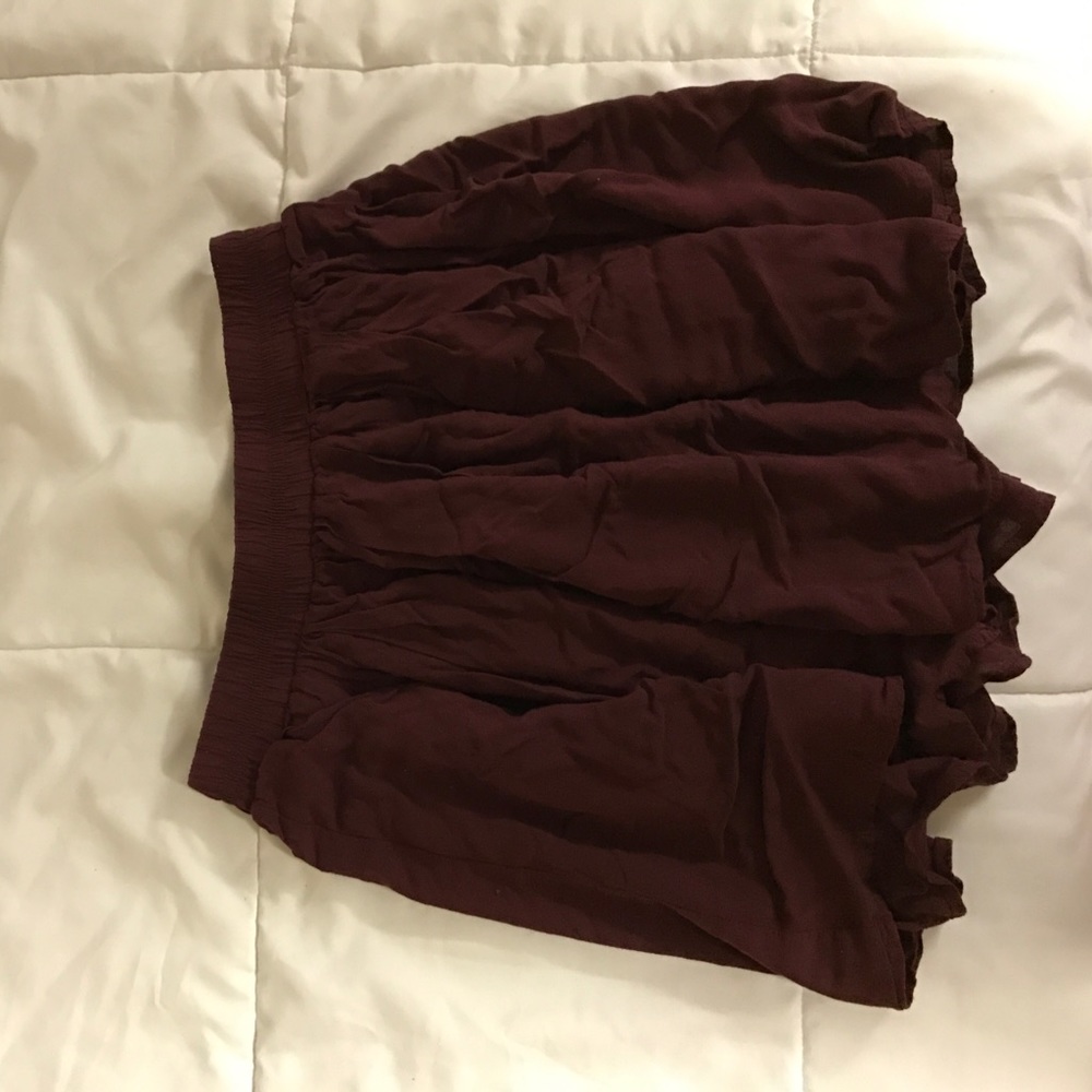 Maroon Brandy Melville skirt