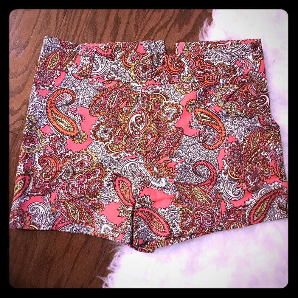 Paisley Print Shorts size 6