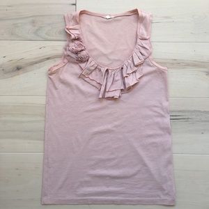 J Crew ruffle tank
