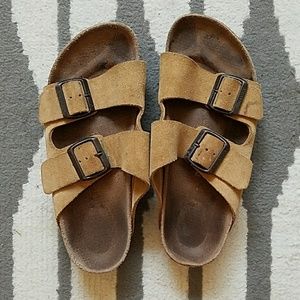 Tan Birkenstocks
