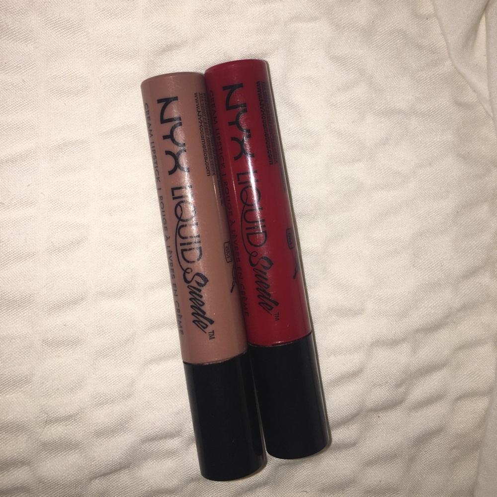 2 nyx liquid suede liquid lipstick