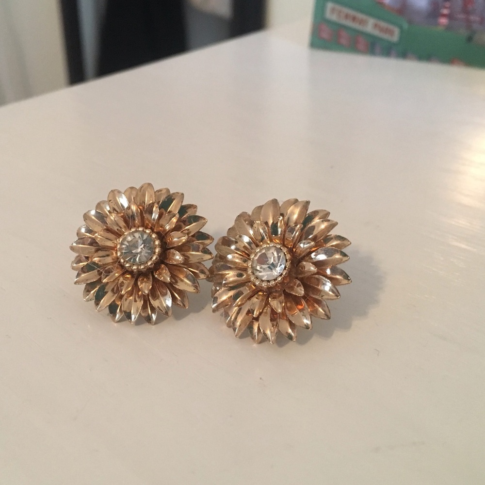 Forever 21 big flower earrings