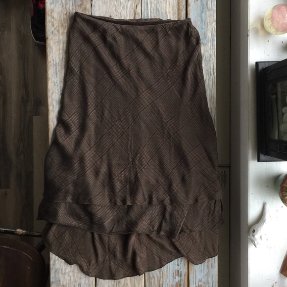 Ralph Lauren Silk high low skirt - Picture 2 of 5