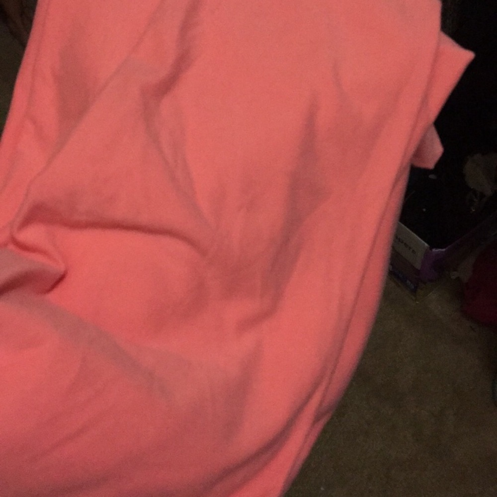 Lularoe TC salmon/coral leggings NWOT