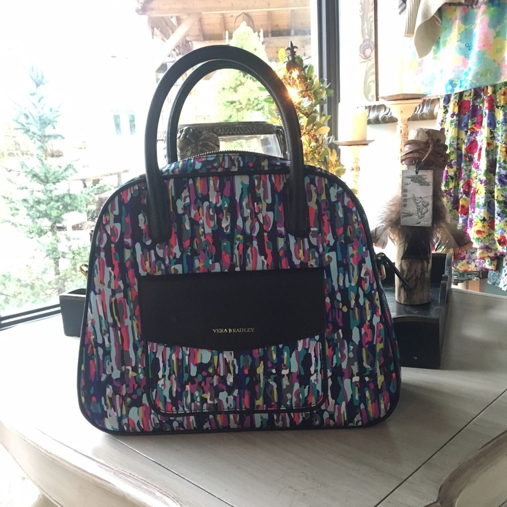 Never-used multicolored Vera Bradley satchel