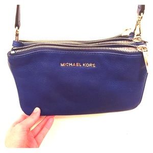 Michael Kors blue crossbody bag