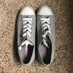 Gray patterned Low Top Converse