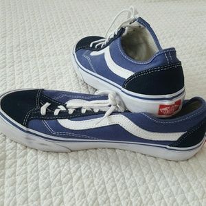 Women's size 8.5 Vans Sneakers - Blue and White