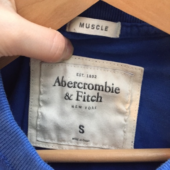 SOLD Abercrombie & Fitch Logo Muscle Tee - Picture 2 of 8