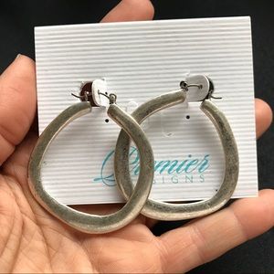 Antiqued silver earrings