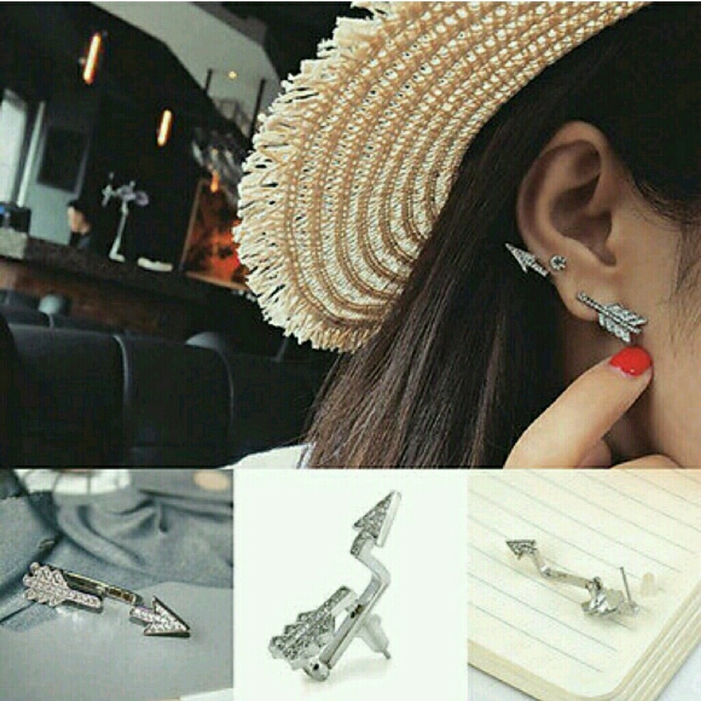 Boho Arrow Rhinestone Earrings