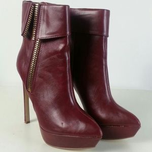 Womens Brand New Wild Rose Burgundy High Heels !