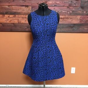 Forever 21 fit and flare leopard print dress