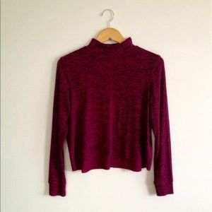 Aeropostale crop top turtleneck red