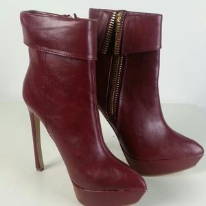 Womens Brand New Wild Rose Burgundy High Heels !