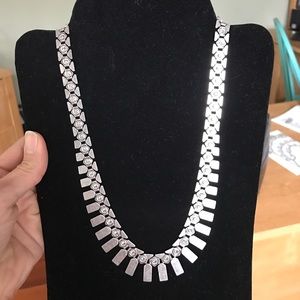 Antiqued silver necklace