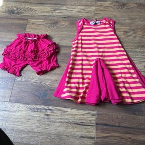 Girls dress and bloomers