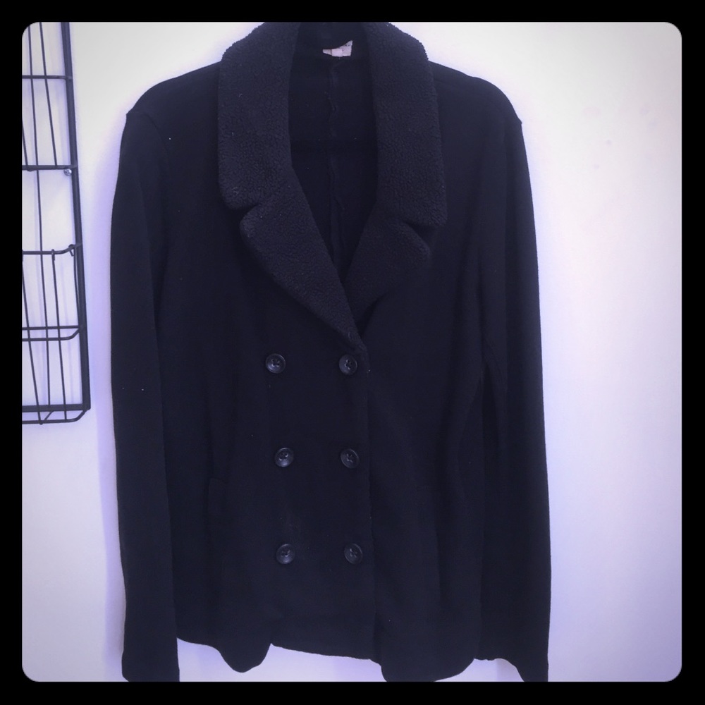 Banana Republic Fleece Sweatshirt Blazer - L