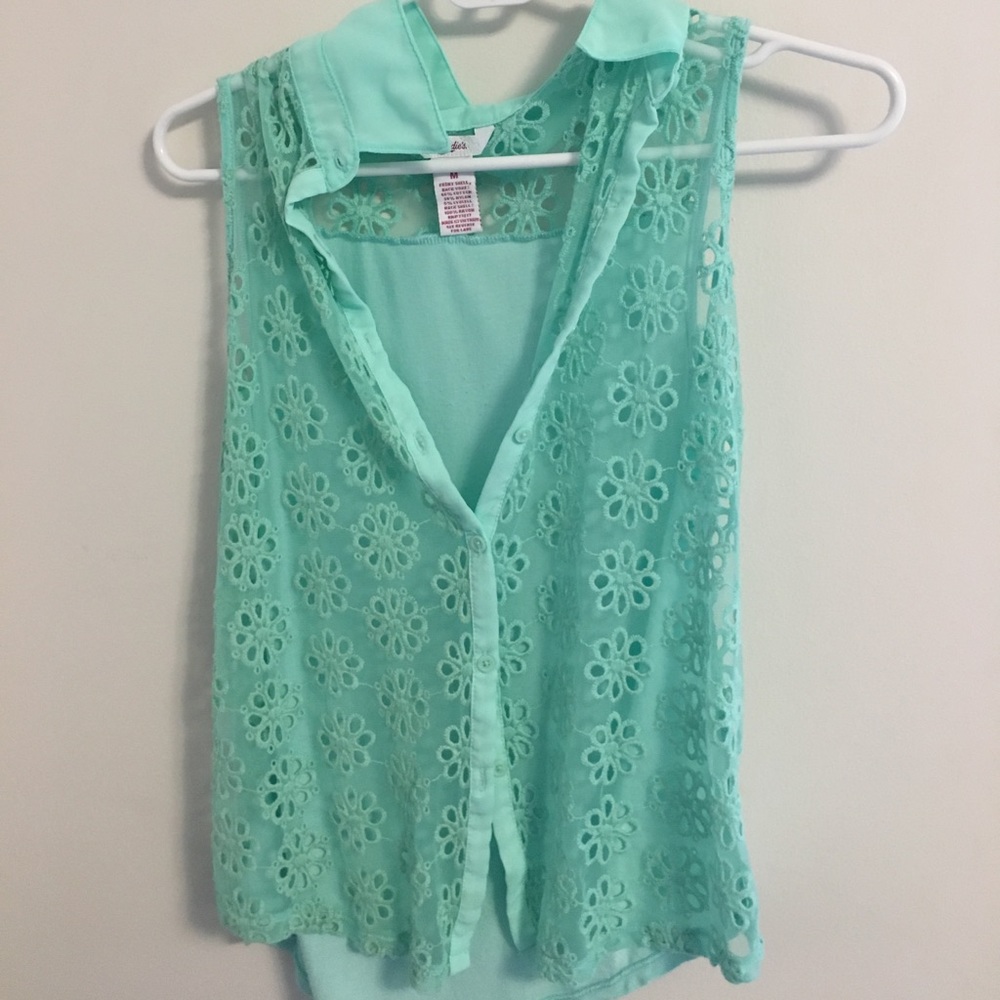 Mint Green Lacey Blouse💚