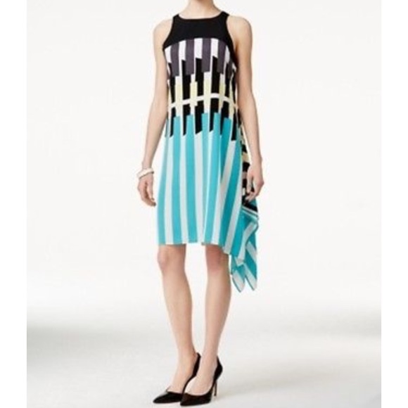 Alfani - Geometric Handkerchief Dress - Picture 1 of 3