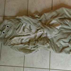 Totoro adult onsie with zipper back