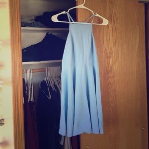 Lulu's blue high neck dress