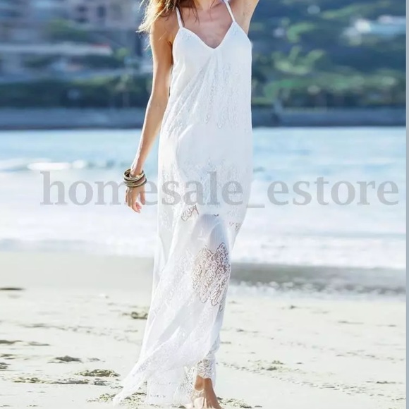 🌹NEW ARRIVAL🌹WOMENS FASHION V NECK MAXI DRESS - Picture 2 of 2