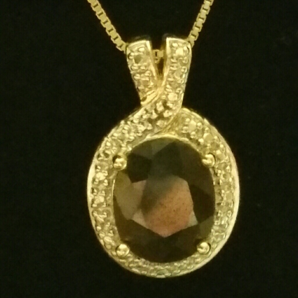 Vintage Sapphire and diamond accents Necklace