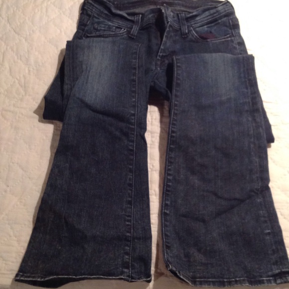 7 for all mankind Dark wash wide/flare jeans - Picture 4 of 4