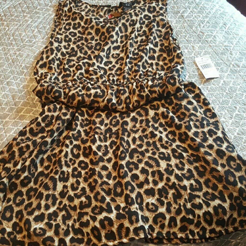 Cute Cheetah Print mini dress