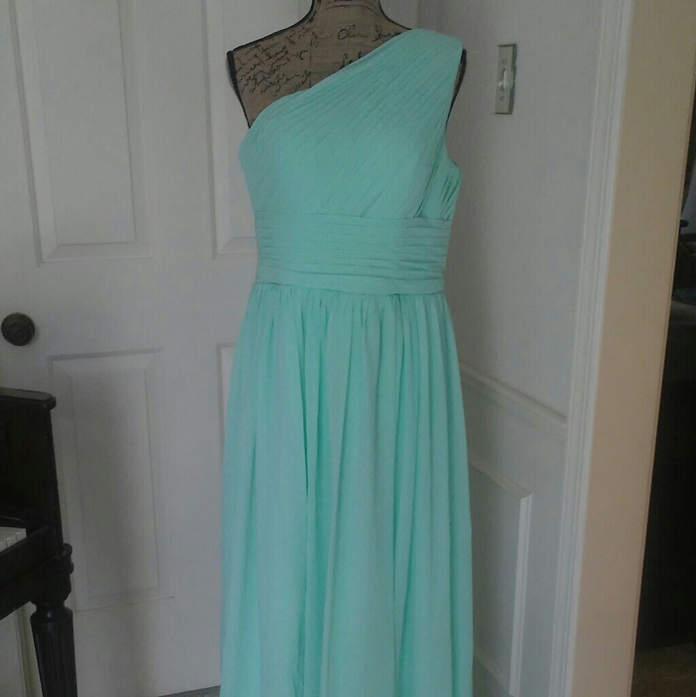 Prom Bridesmaid Formal Dress Evening Gown Mint - Picture 1 of 4
