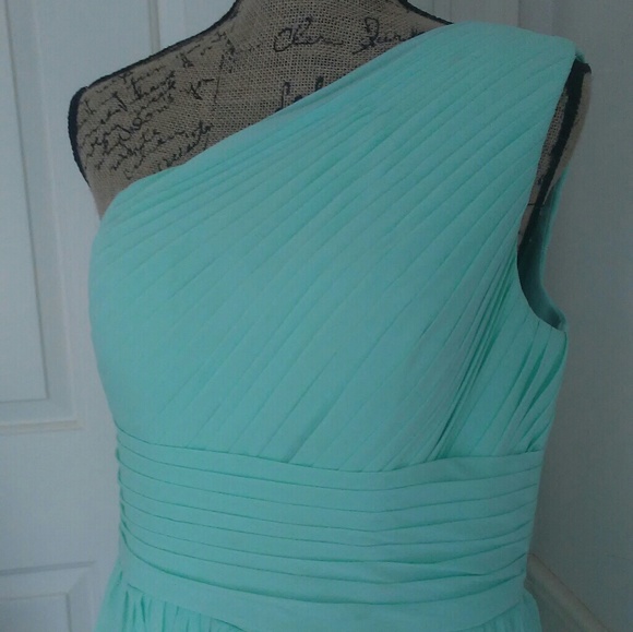 Prom Bridesmaid Formal Dress Evening Gown Mint - Picture 2 of 4