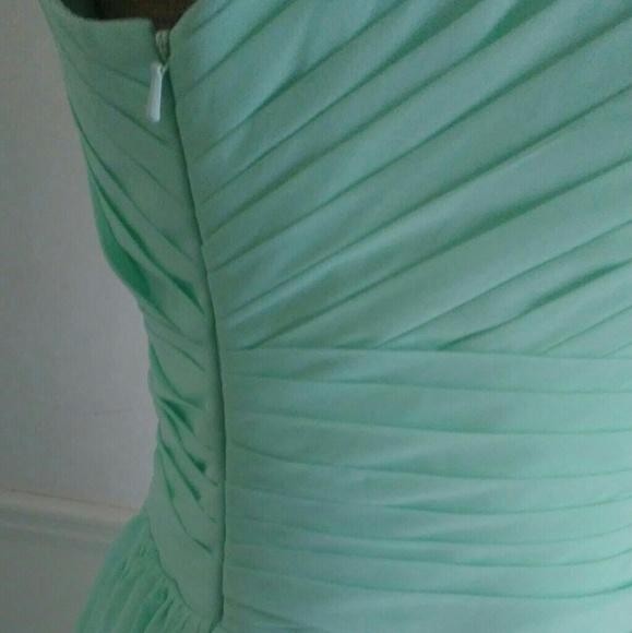 Prom Bridesmaid Formal Dress Evening Gown Mint - Picture 3 of 4