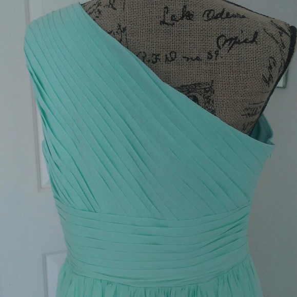 Prom Bridesmaid Formal Dress Evening Gown Mint - Picture 4 of 4