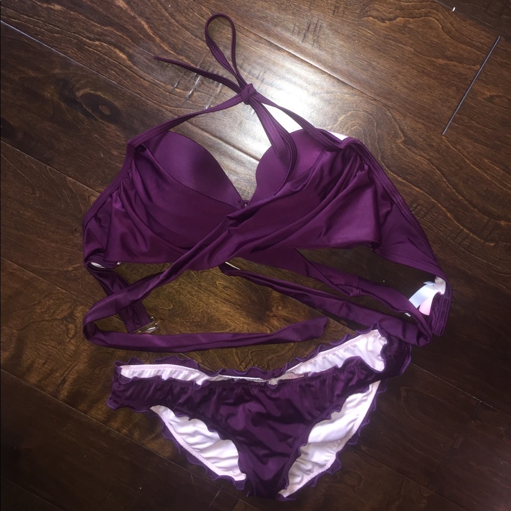 Victoria's Secret swim -wrap top and cheeky bottom