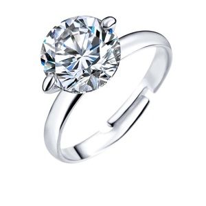 18k white gold floating adjustable Engagement Ring