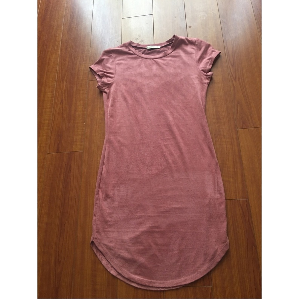 XS/S Papaya Suede Dusty Pink Bodycon NEW 💕