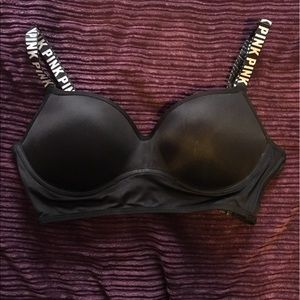 VS PINK Black Cage Bra