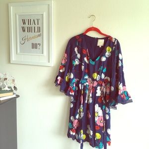 ModCloth Floral Retro Dress
