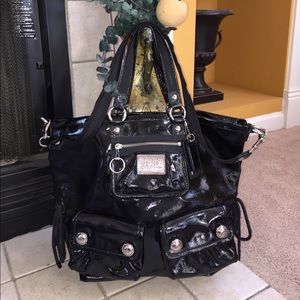 Large Black Spotlight Poppy Coach