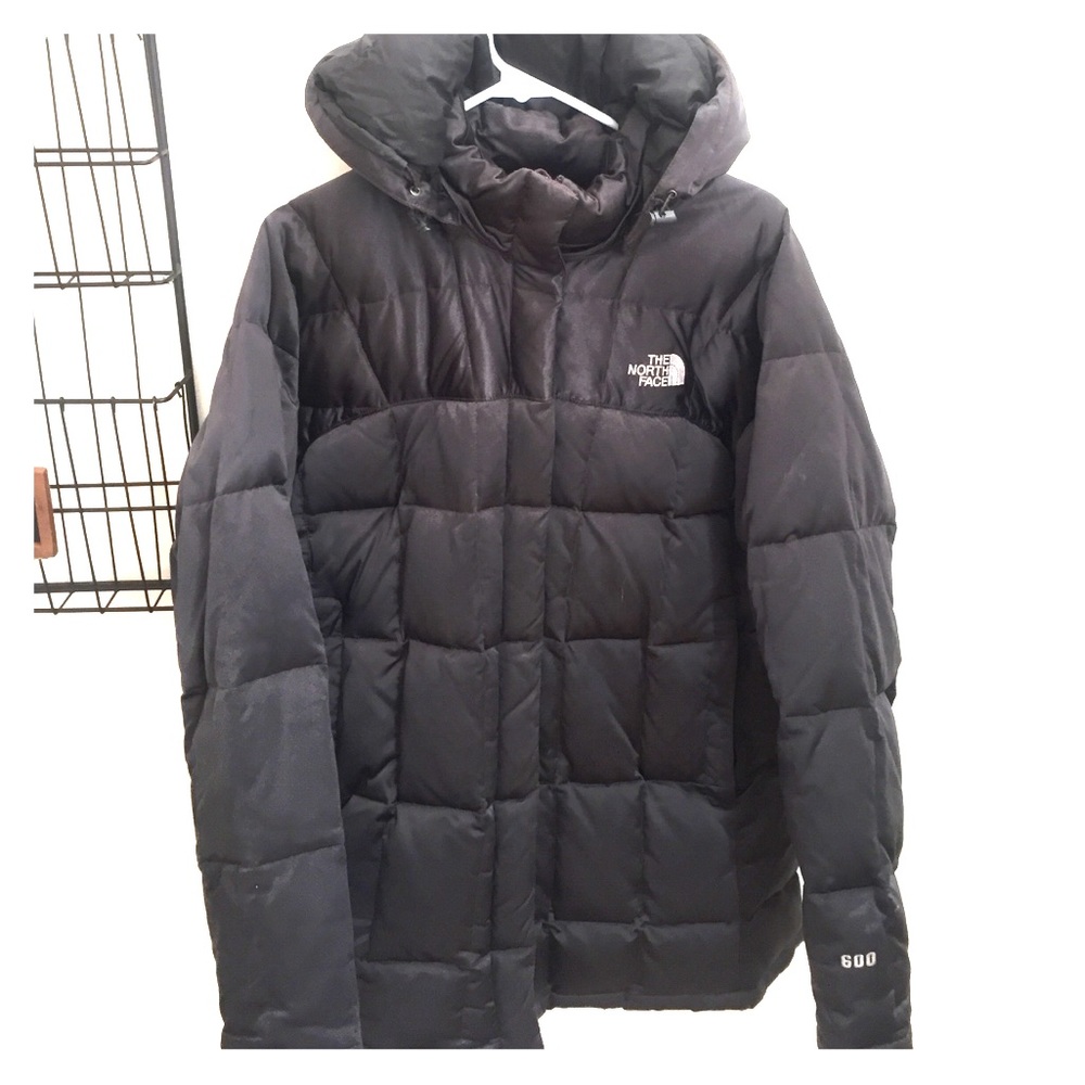 North Face Women's 600 Jacket Pewter with Hood - L