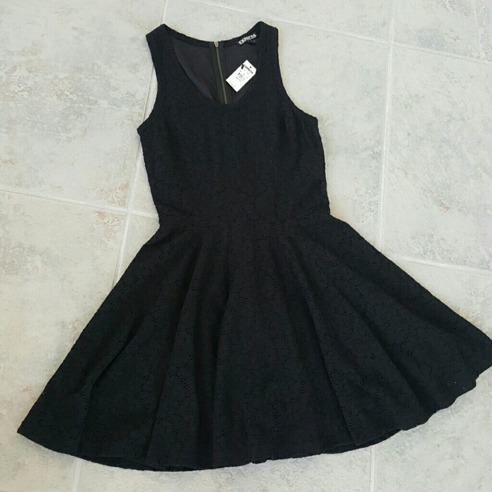 NWT Express Black Sleeveless Dress XS