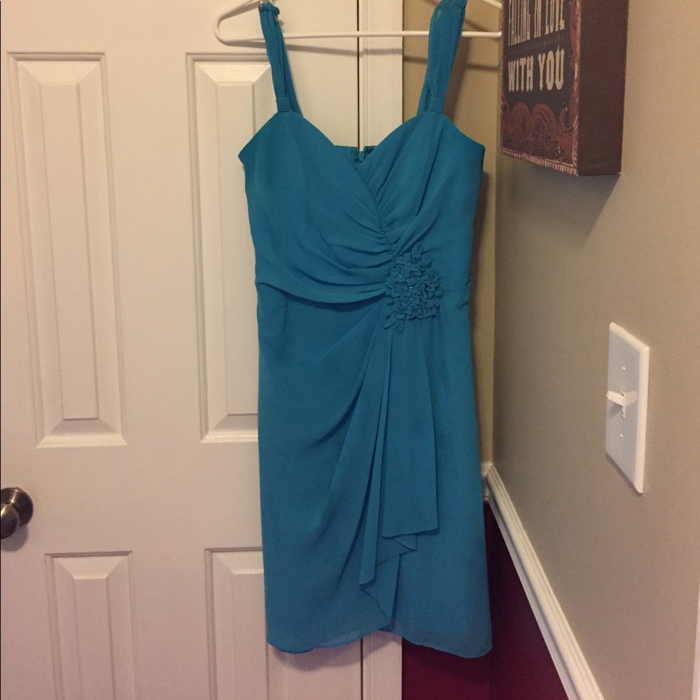 Davids bridal Malibu blue size 6 dress