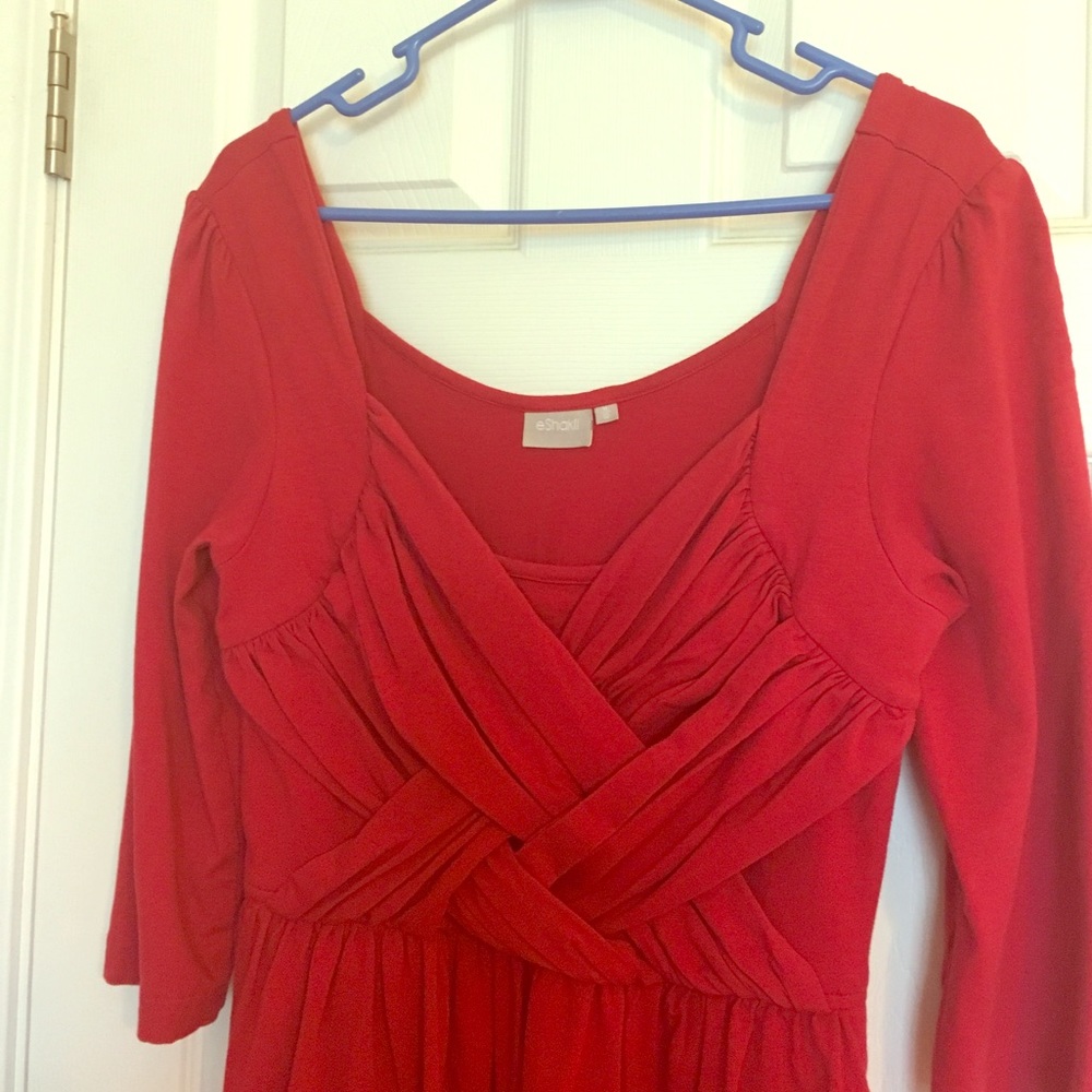 eshakti sexy red dress medium