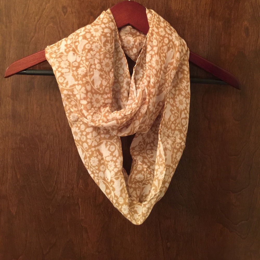 Floral infinity scarf