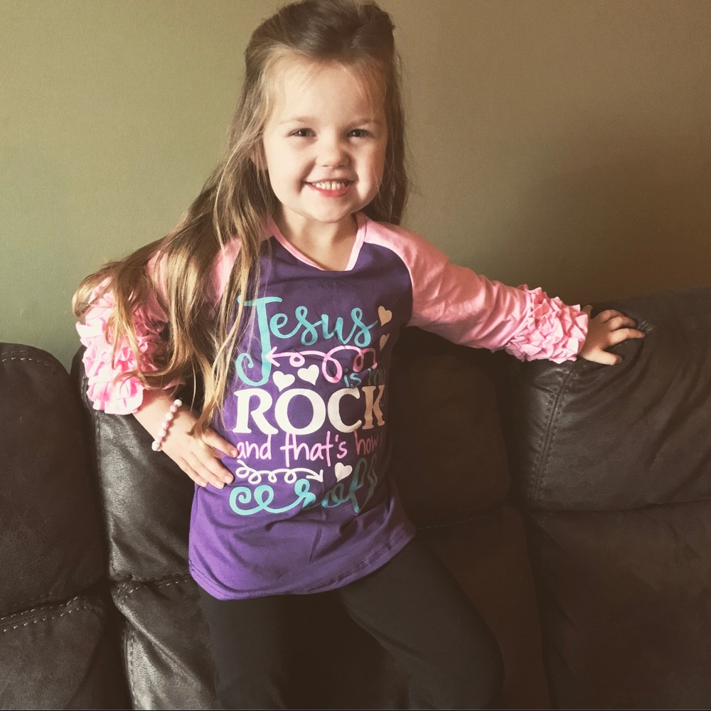 Girls Jesus tee