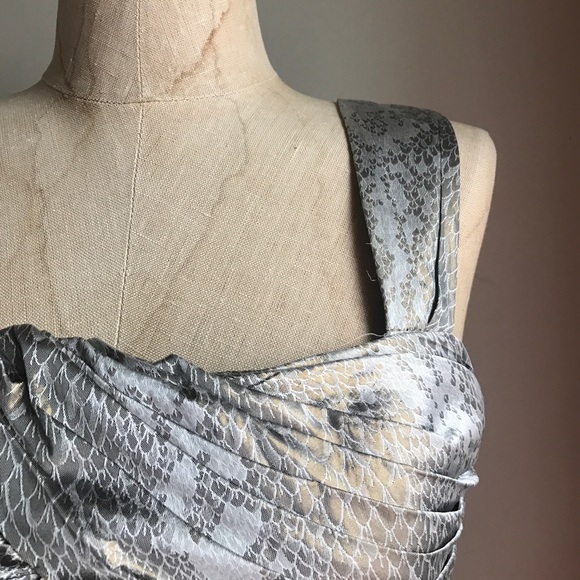 Diane Von Furstenberg Snakeskin Print Dress - Picture 2 of 7