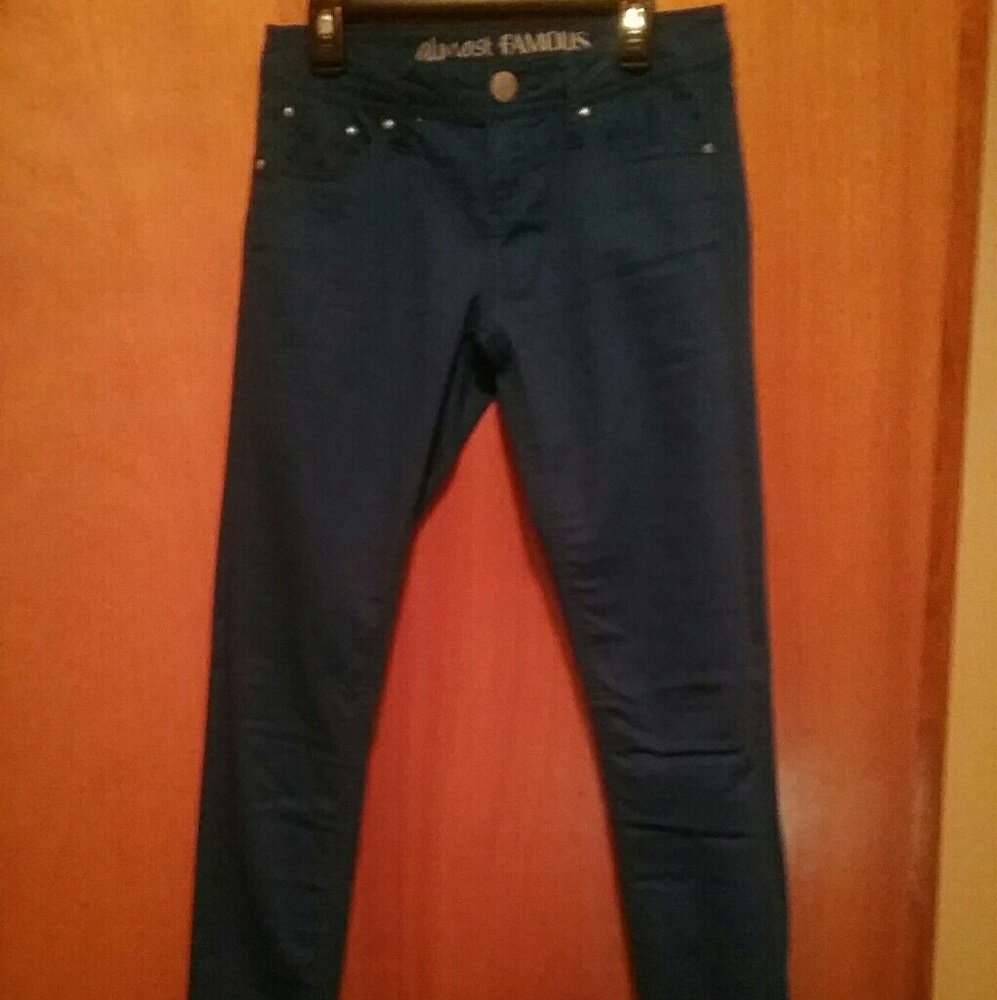 NWOT Almost Famous royal blue skinnies