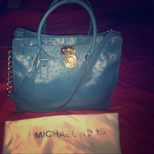Michael Kors turquoise oversized bag purse