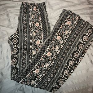 Floral/Aztec print "hippie" pants